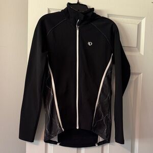 Pearl Izumi Black Cycling Jacket with White Accents Large